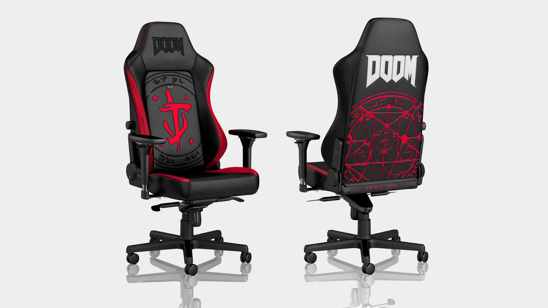 Ghế Gamer Noblechairs HERO DOOM Edition có thiết kế công thái học  tuyệt vời